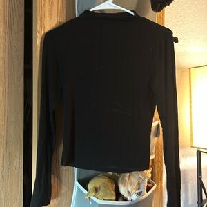 express long sleeve black top